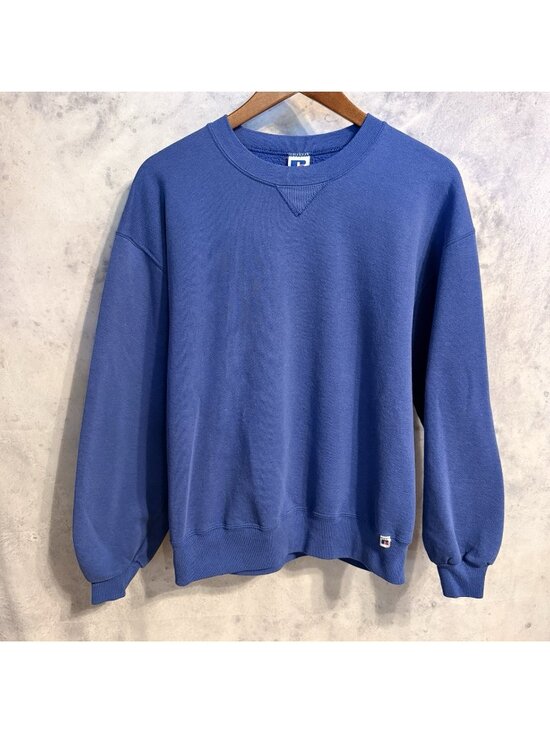 Russell Athletic Other - Vintage 90s Russell Athletic Crewneck Sweatshirt Blank Made in USA Blue Large L